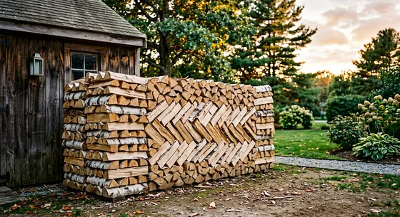 Укладка дров в Пскове, улица Речная, 33