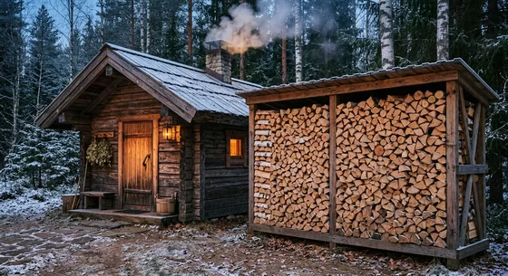 Укладка дров в Пскове, проезд Луговая, 20